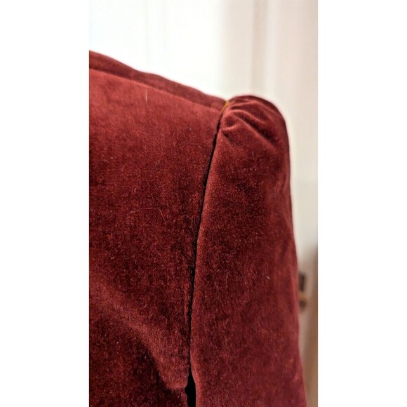 Old Navy‎ Sz M stretch Red velvet blazer Classic Colorful Vintage Romance Soft - Picture 4 of 5